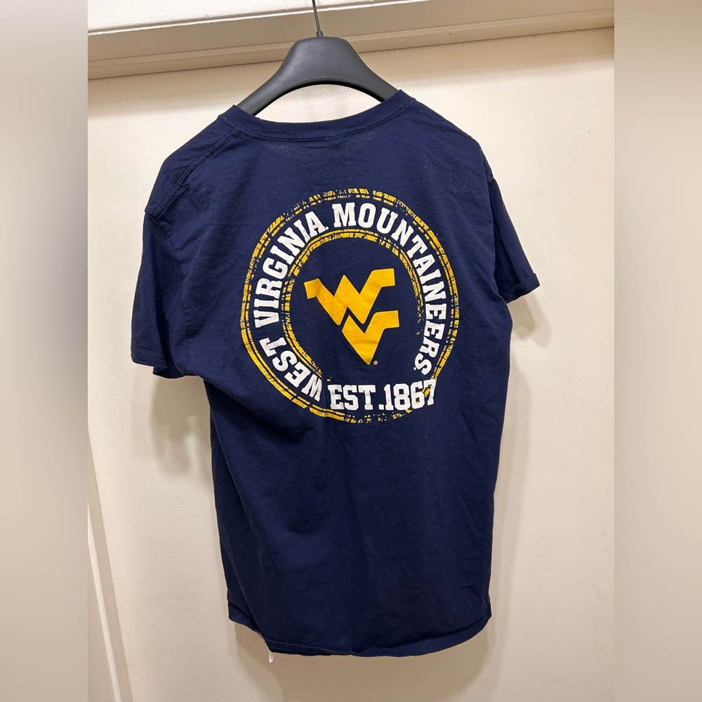 Vintage West Virginia Mountaineers Shirt Y2K 90s Collegiate College Mens Medium - Picture 7 of 7
